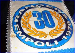 La torta per i 30 anni dei Rangers Empoli