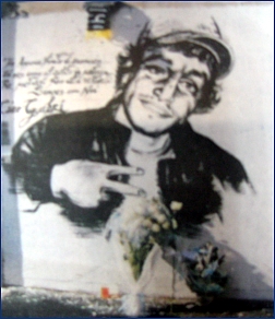 Gabriele Sandri, in un murales di Roma