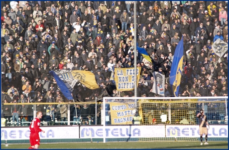 Parma-Grosseto 14-02-2009. BOYS PARMA 1977, foto ultras