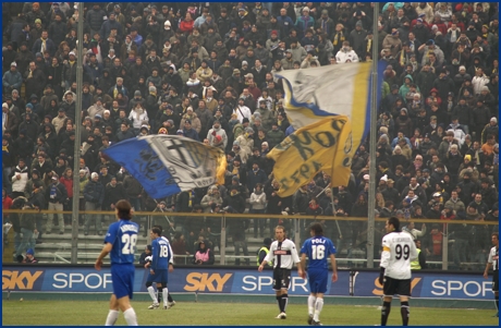 Parma-Sassuolo 17-01-2009. BOYS PARMA 1977, foto ultras