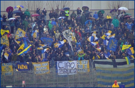 Rimini-Parma 24-01-2009. BOYS PARMA 1977, foto ultras