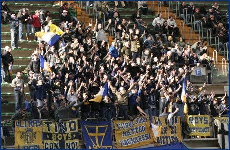 Triestina-Parma 21-03-2009. BOYS PARMA 1977, foto ultras