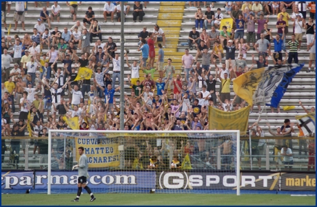 Parma-Novara 14-08-2009. BOYS PARMA 1977, foto ultras