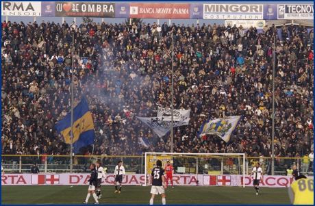 Parma-Lazio 14-02-2010. BOYS PARMA 1977, foto ultras