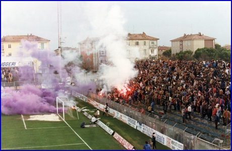 Rimini-PARMA 14-11-1982. BOYS PARMA 1977, foto Ultras