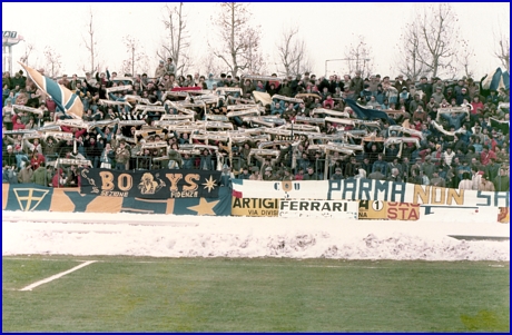 Modena-PARMA 04-03-1984. BOYS PARMA 1977, foto Ultras