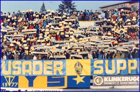 PARMA-Reggiana 04-12-1983. BOYS PARMA 1977, foto Ultras