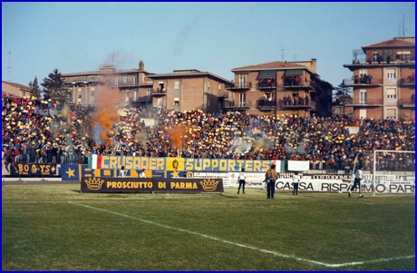 PARMA-Reggiana 04-12-1983. BOYS PARMA 1977, foto Ultras