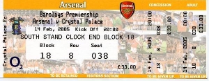 Biglietto Arsenal