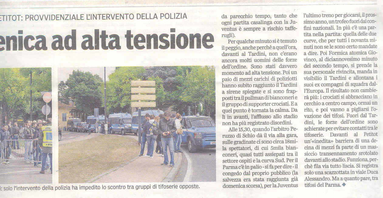 Gazzetta di Parma del 16 maggio 2011 Gazzetta di Parma del 16 maggio 2011