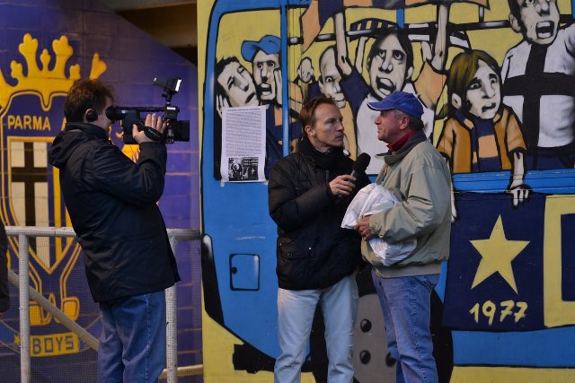 Militello intervista in Curva Nord.