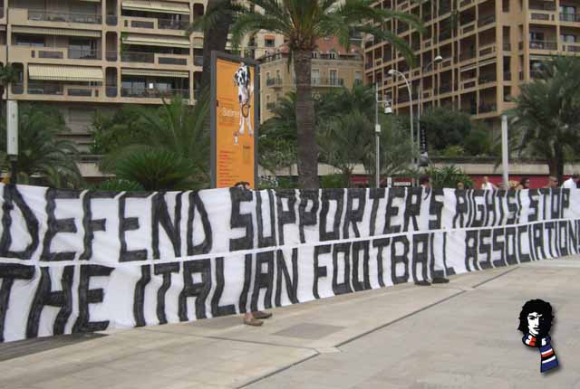 Striscione UTC a Montecarlo