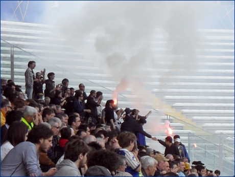 BOYS a PARMA-Lazio (Primavera). Torce