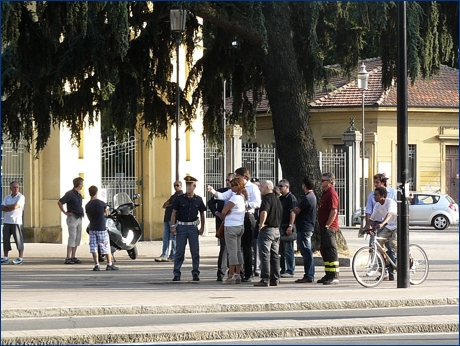 14-08-2009. Il GOS (il Gruppo Operativo di Sicurezza), prima di Parma-Novara