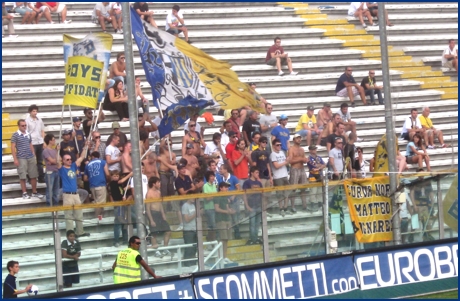 Parma-Siena 06-09-2008. BOYS PARMA 1977, foto ultras