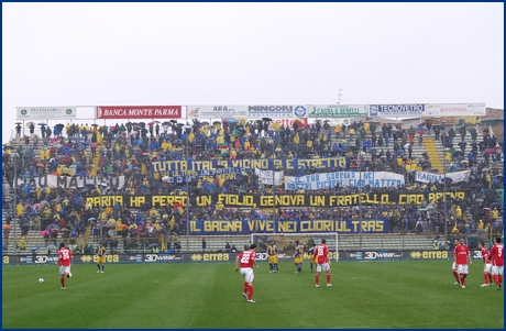 Parma-Piacenza 29-03-2009. BOYS PARMA 1977, foto ultras