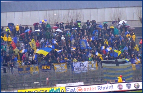 Rimini-Parma 24-01-2009. BOYS PARMA 1977, foto ultras