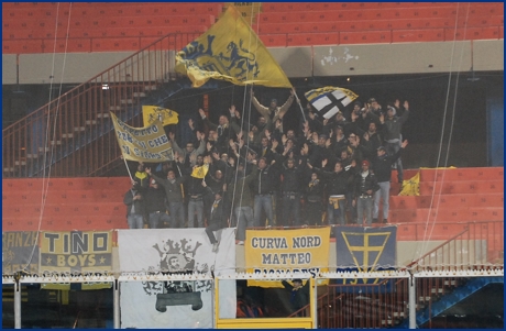 Catania-Parma 23-01-2010. BOYS PARMA 1977, foto ultras