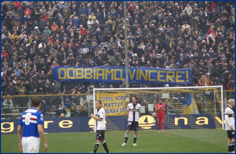 Parma-Sampdoria 28-02-2010. BOYS PARMA 1977, foto ultras