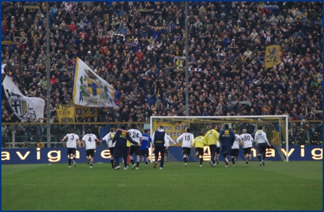 Parma-Sampdoria 28-02-2010. BOYS PARMA 1977, foto ultras