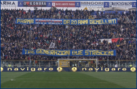 Parma-Sampdoria 28-02-2010. BOYS PARMA 1977, foto ultras