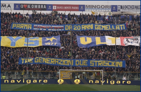 Parma-Sampdoria 28-02-2010. BOYS PARMA 1977, foto ultras