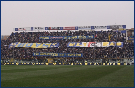 Parma-Sampdoria 28-02-2010. BOYS PARMA 1977, foto ultras