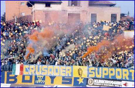 PARMA-Reggiana 04-12-1983. BOYS PARMA 1977, foto Ultras