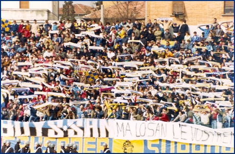Parma-Bologna 31-03-1985. BOYS PARMA 1977, foto ultras