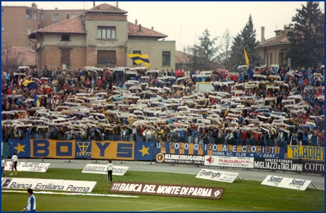 PARMA-Genoa 11-11-1984. BOYS PARMA 1977, foto Ultras