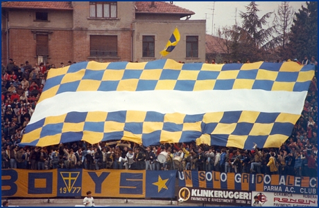PARMA-Genoa 11-11-1984. BOYS PARMA 1977, foto Ultras