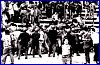 PARMA-Reggiana 04-05-1986. Polizia e Carabinieri schiacciano Ultras e tifosi contro il muretto della Nord. Foto 2